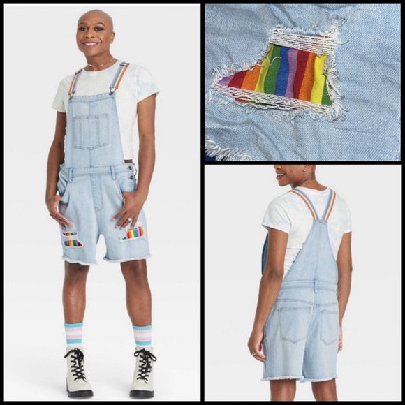 TARGET, Take Pride, rainbow strap overalls!! - Picture 1 of 13